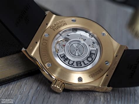 hublot classicfusion black dial|Review: Hublot Classic Fusion Original 42 mm in Yellow Gol.